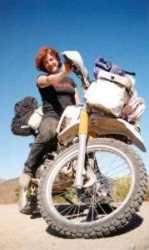 Picture courtesy Lois Pryce : 120 degrees in Baja