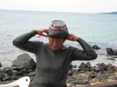 Picture courtesy of Jennifer Barclay : Haenyo diver readying