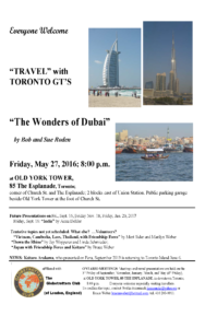 Toronto G.T.'s 20160527 Dubai