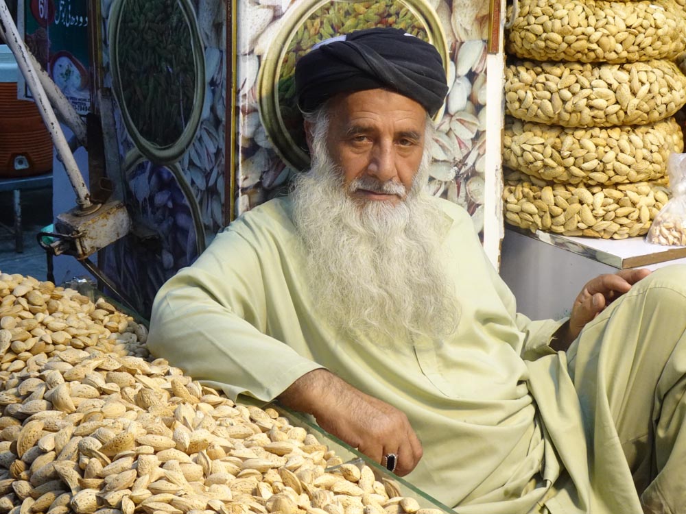 June 2024 - Pathan Nutseller Peshawar Pakistan by Alan Palmer